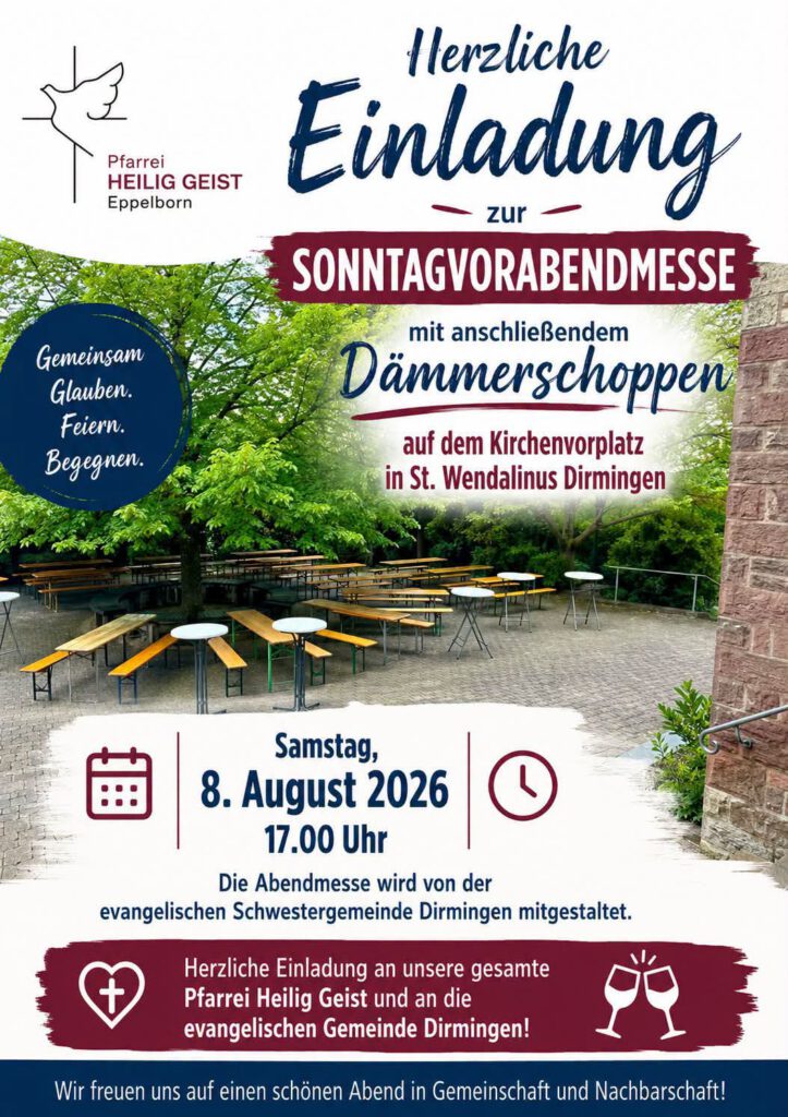 Vorabendmesse mit Dämmerschoppen Pfarrei Heilig Geist